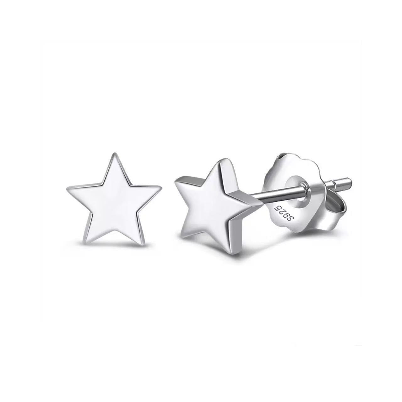 Star Stud Earrings – Sterling Silver or Gold Vermeil