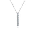Vertical Bar Detail Pendant Necklace product photo by