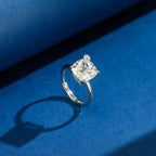 Cushion Cut Open Ring Stackable Rings