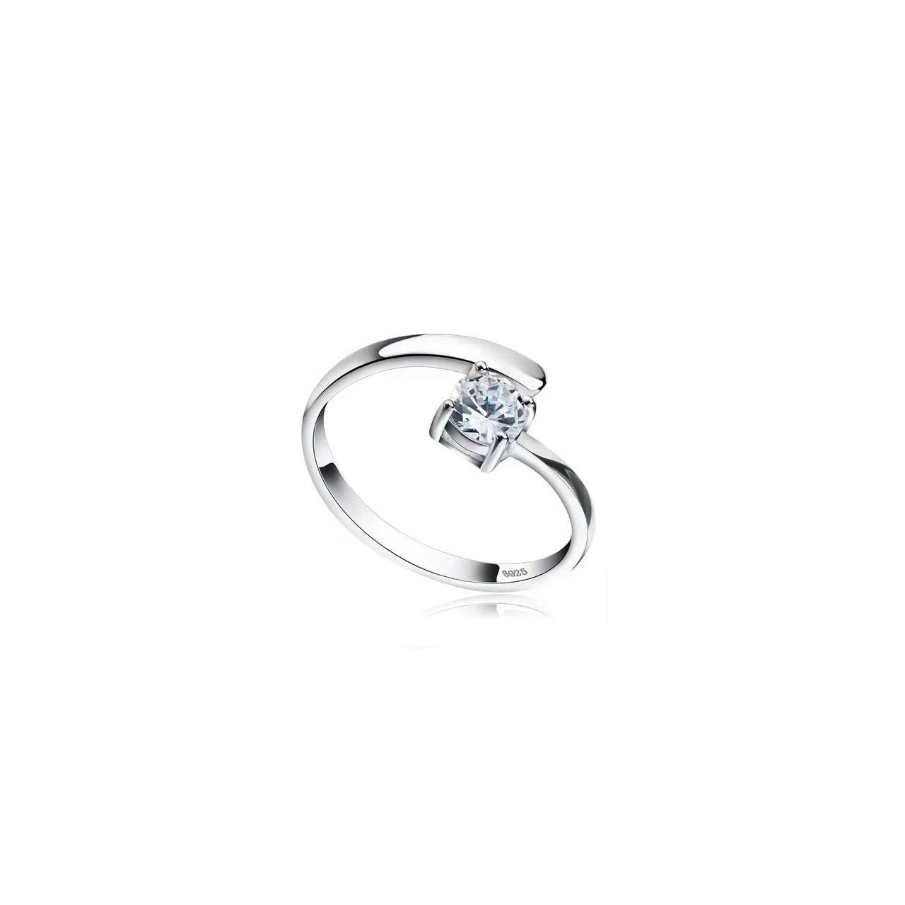 Eternal Harmony – Sterling Silver Couple Rings with Carat CZ