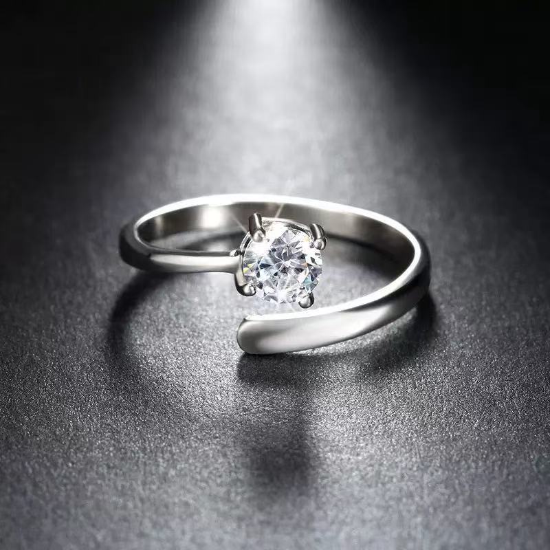 Eternal Harmony – Sterling Silver Couple Rings with Carat CZ