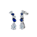 Blue Wing Teardrop Earrings Dangle & Drop Earrings