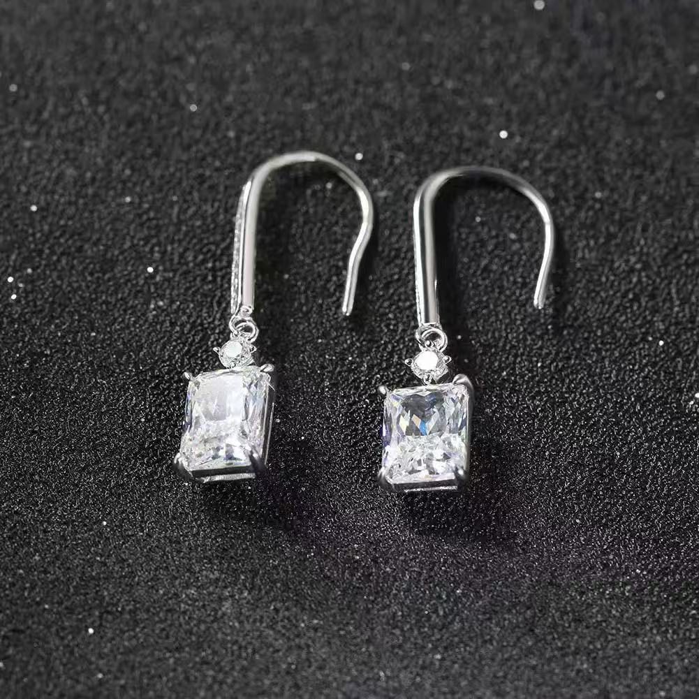 Pure Promise – Sterling Silver & CZ Bridal Drop Earrings