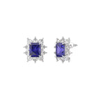 Blue Square Stud Earrings Stud Earrings