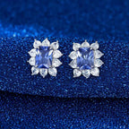 Blue Square Stud Earrings Stud Earrings
