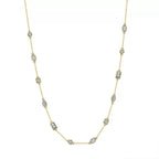 Bezel Station Necklace Pendant Necklaces