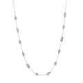 Elegant Glow – Gold-Plated Sterling Silver & Zircon Station Necklace