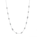 Bezel Station Necklace Pendant Necklaces