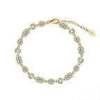Bezel Link Bracelet Chain & Link Bracelets