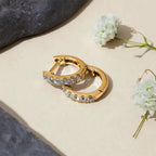 Slim Spark Huggie Hoops Hoop Earrings
