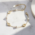 Four Leaf Clover Pearl Bracelet Charm Bracelets