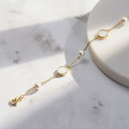Four Leaf Clover Pearl Bracelet Charm Bracelets