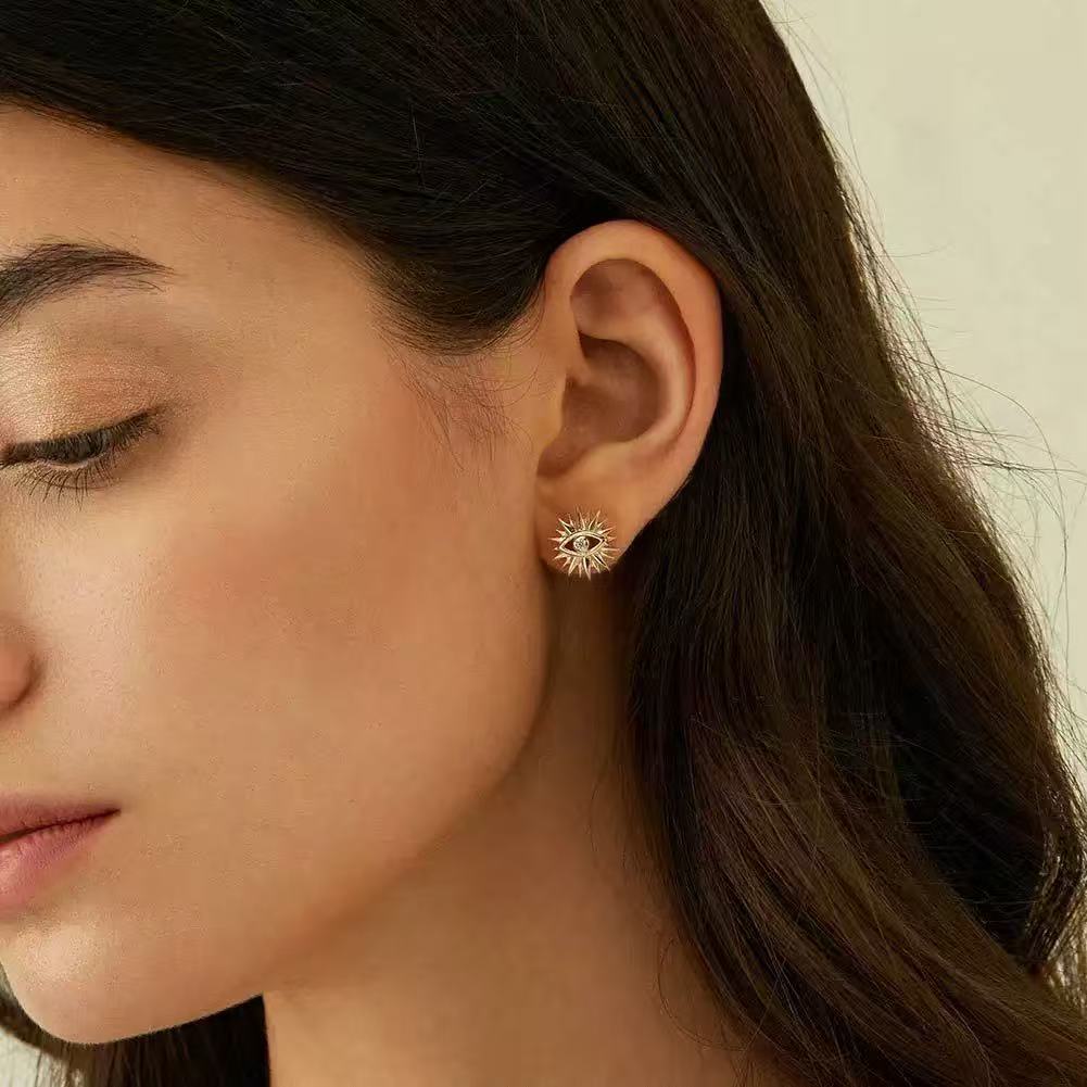 Cherry Stud Earrings – Sterling Silver or Gold Vermeil (Copy)