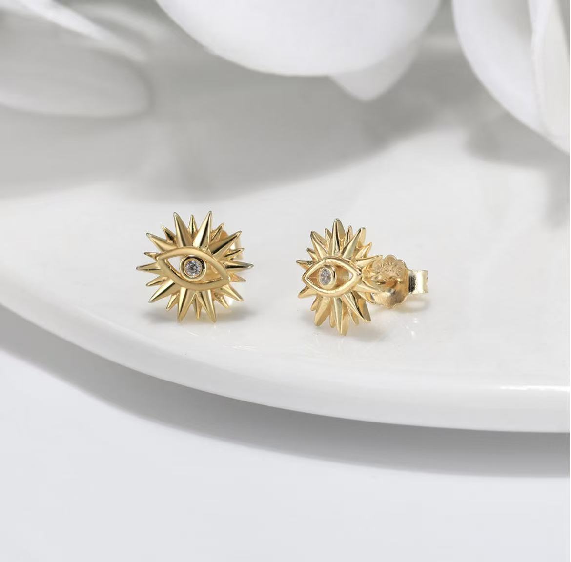 Cherry Stud Earrings – Sterling Silver or Gold Vermeil (Copy)