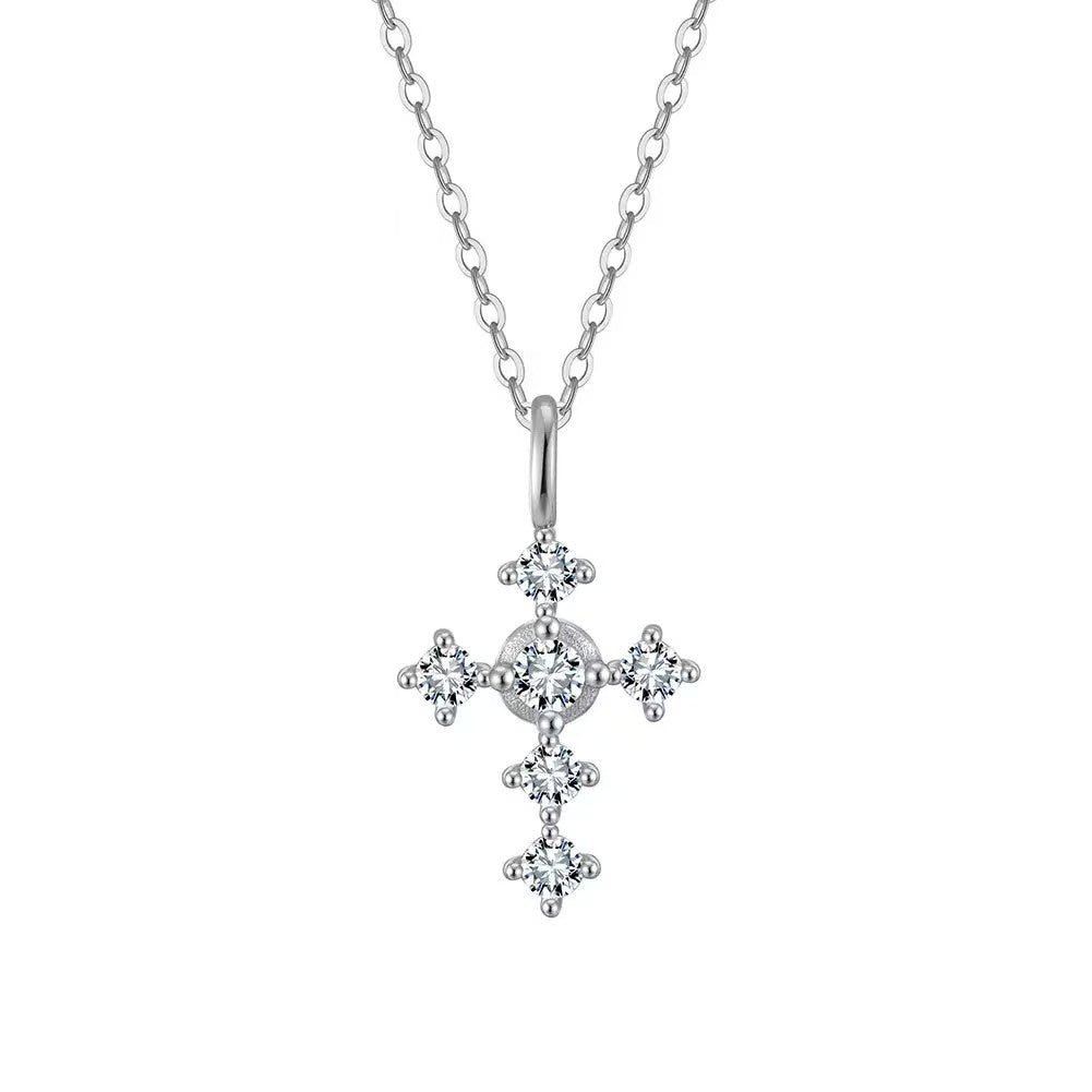 Radiant Faith Cross Necklace – 925 Sterling Silver or Gold Plated