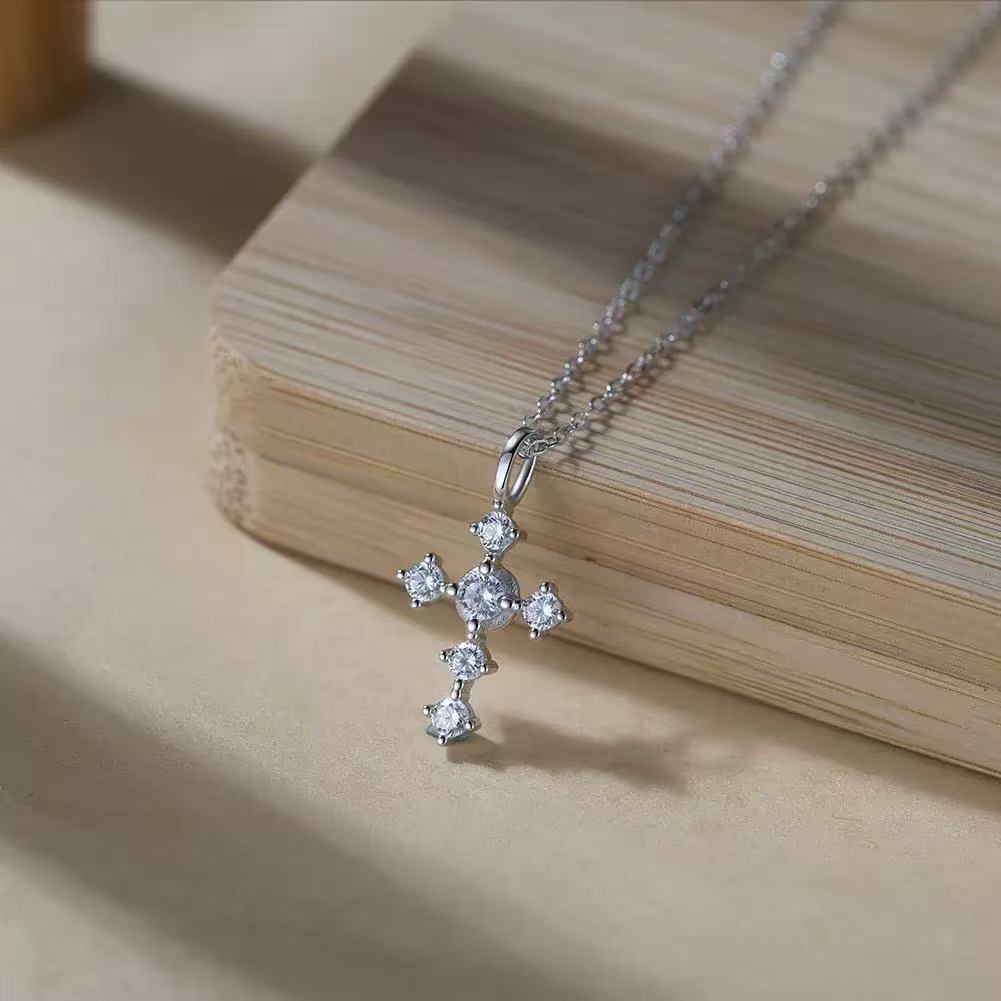 Radiant Faith Cross Necklace – 925 Sterling Silver or Gold Plated