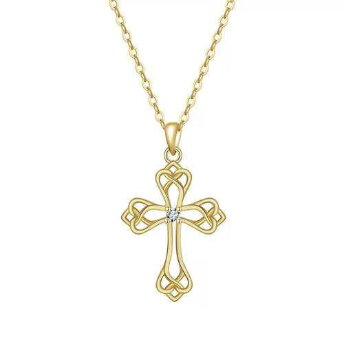 Celtic Cross Accent Layered Necklace product photo by Starlight