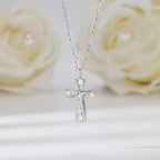 Pave Cross Pendant Necklace Pendant Necklaces