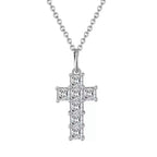 Baguette Cross Pendant Necklace Pendant Necklaces