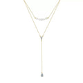 Pearl Drop Detail Y Necklace product photo by Starlight