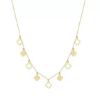Open Clover Chain Necklace Charm Necklaces