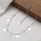 Open Clover Chain Necklace Charm Necklaces