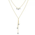 Drop Center Layer Y Necklace product photo by Starlight