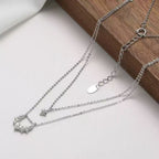 Moon Star Layered Necklace Multi-Strand Necklaces