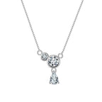 Triple Spark Drop Necklace Multi-Strand Necklaces