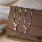 Triple Spark Drop Necklace Multi-Strand Necklaces