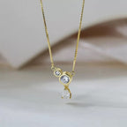 Triple Spark Drop Necklace Multi-Strand Necklaces