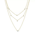 Triple Layer Link Layered Necklace product photo by Starlight