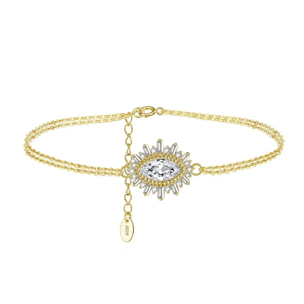Sunburst Eye Bracelet – Sterling Silver or Gold Plated