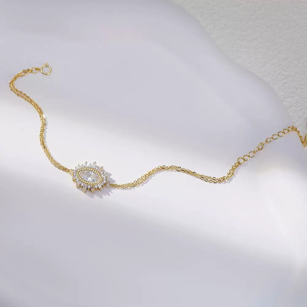 Sunburst Eye Bracelet – Sterling Silver or Gold Plated