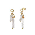 Baroque Pearl Drop Earrings – Sterling Silver or Gold Plated