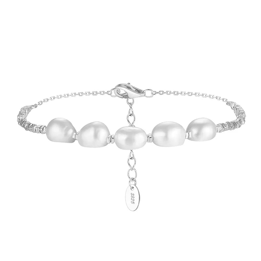 Golden Thread – Freshwater Pearl Vermeil Bracelet