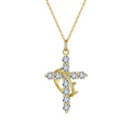 Halo Cross Link Pendant Necklace product photo by Starlight