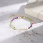 Pearl Stone Gradient Bracelet detail view