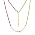 Pearl Stone Double Strand Necklace product photo