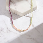 Pearl Stone Double Strand Necklace styling view