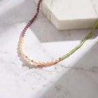 Pearl Stone Double Strand Necklace detail view