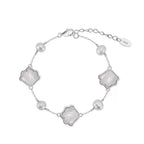 Mother of Pearl Shell Bracelet, Coastal Charm Bracelet, Summer Beach Jewelry