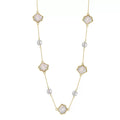 Shell Mother-of-Pearl & Freshwater Pearl Station Necklace
