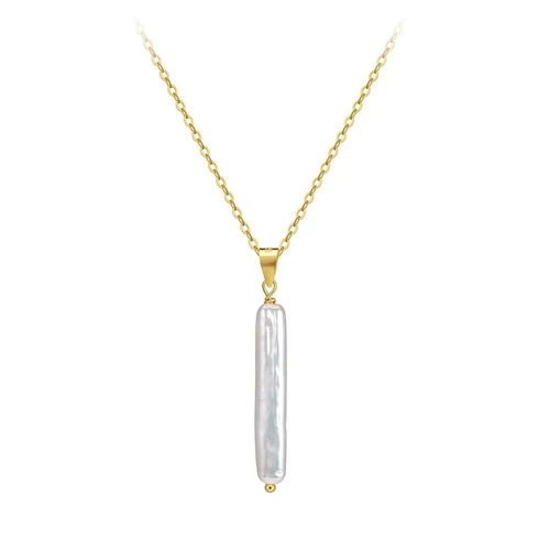 Long Stick Pearl Link Choker Necklace product photo by Starlight