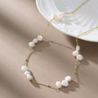 Pearl Cluster Chain Necklace Chains