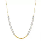 Nugget Bead Pearl Necklace Pendant Necklaces