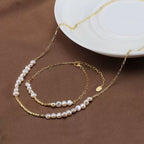 Nugget Bead Pearl Necklace Pendant Necklaces