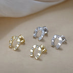 Lucky Horseshoe Stud Earrings Stud Earrings