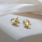 Organic Pebble Stud Earrings Stud Earrings