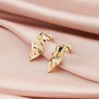 Organic Wave Stud Earrings Stud Earrings